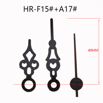 Hrf15 40 mm Black Serpentine Plastic Clock Pointer for Wall Clock Hands